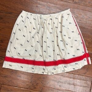 Madewell Lightstitch‎ Floral Embroidered Skirt